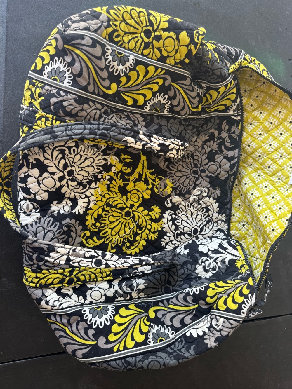 Retired Vera Bradley Baroque Quilted Duffle Bag